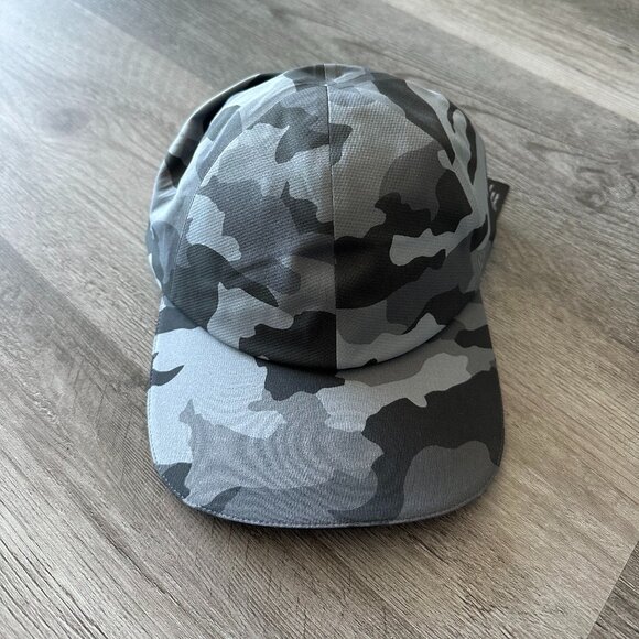 NWT Lululemon Fast Free Men’s Run Hat in Heritage 365 Camo Rhino Grey Multi OS - Picture 5 of 6